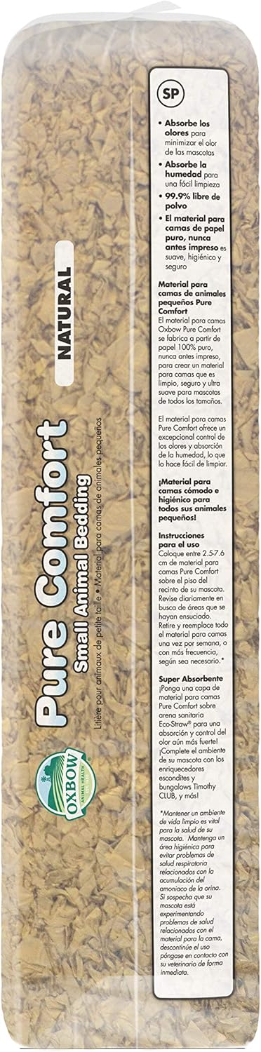 Oxbow Small Animal Bedding, Hamster, Guinea Pig, Rabbit, White, USA, 72 L | Oxbow Small Animal Bedding, Hamster, Guinea Pig, Rabbit, White, USA, 72 L