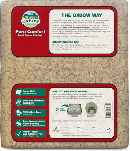 Oxbow Small Animal Bedding, Hamster, Guinea Pig, Rabbit, White, USA, 72 L | Oxbow Small Animal Bedding, Hamster, Guinea Pig, Rabbit, White, USA, 72 L