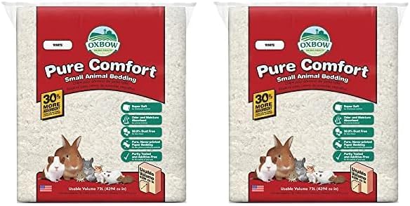Oxbow Small Animal Bedding, Hamster, Guinea Pig, Rabbit, White, USA, 72 L | Oxbow Small Animal Bedding, Hamster, Guinea Pig, Rabbit, White, USA, 72 L