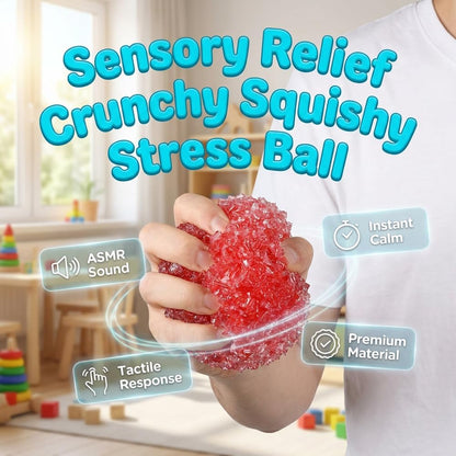 Crunchy Squishy Stress Ball, New Ice Squishies Skin Fidget Sensory Squeeze Ball, Slow Rising Squishies Satisfying Squishy Relaxing Fidget，Yellow