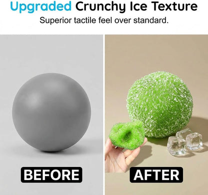 Crunchy Squishy Stress Ball, New Ice Squishies Skin Fidget Sensory Squeeze Ball, Slow Rising Squishies Satisfying Squishy Relaxing Fidget，Yellow