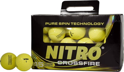 Crossfire 45 Golf Balls, 45- Pack - Yellow
