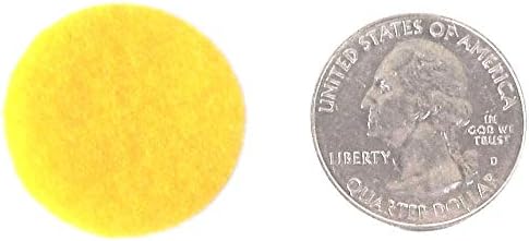 Yellow Craft Felt Circles (1 Inch - 100pc)