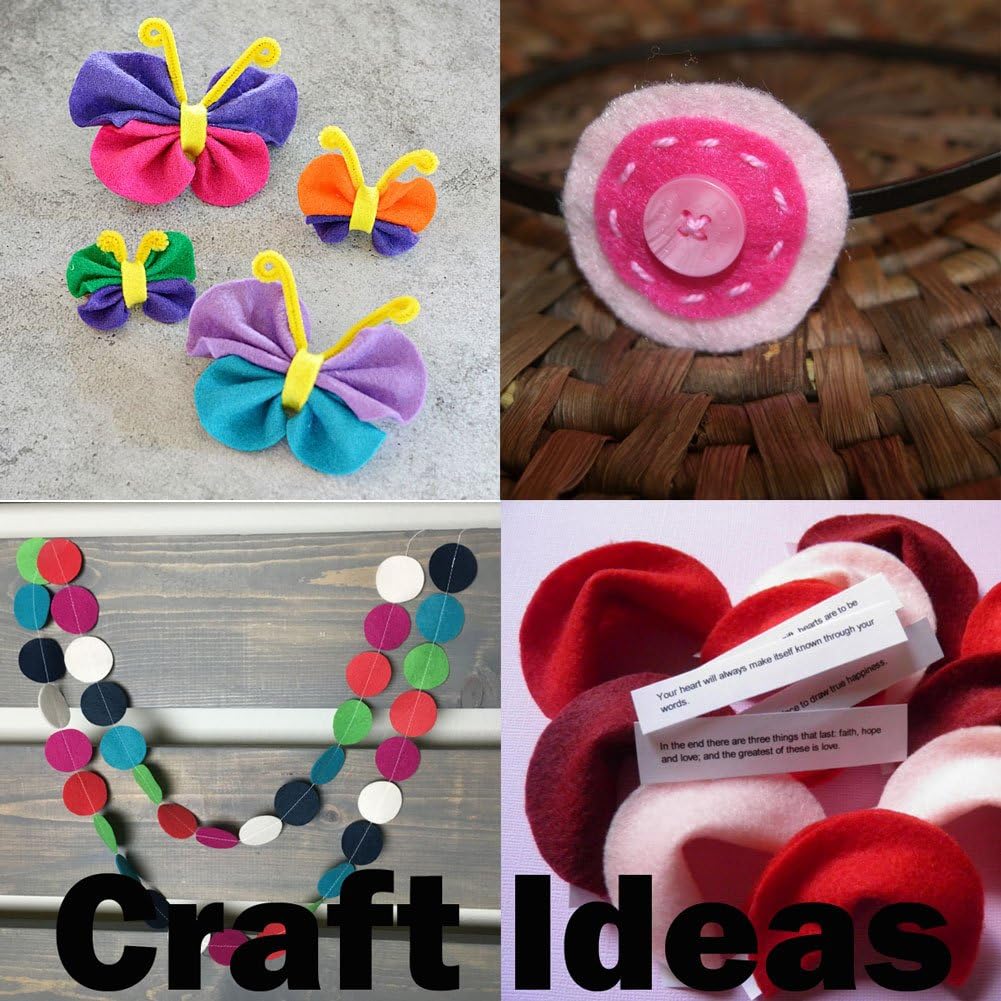 Yellow Craft Felt Circles (1 Inch - 100pc)