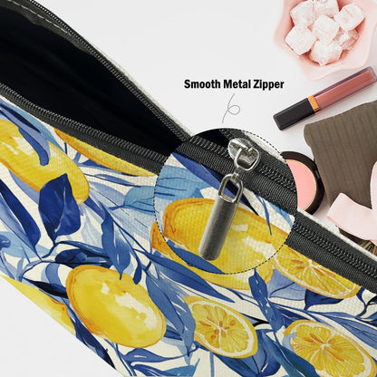 Lemons Makeup Bag, Lemon Gifts Cosmetic Bag Fruit Travel Pouch | Lemons Lovers Gift for Women Girls Daughter Sisters Bestie Best Friend Friendship Graduation Birthday Gifts