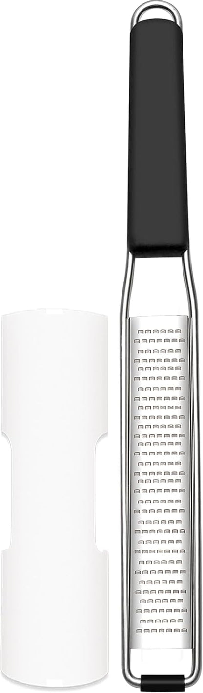 Lemon & Citrus Zester, Cheese Graters with Stainless Steel Sharp Blade for Parmesan Cheese, Ginger, Garlic, Nutmeg, Chocolate, Vegetables, Fruits, Dishwasher Safe Shredder Fine Blade