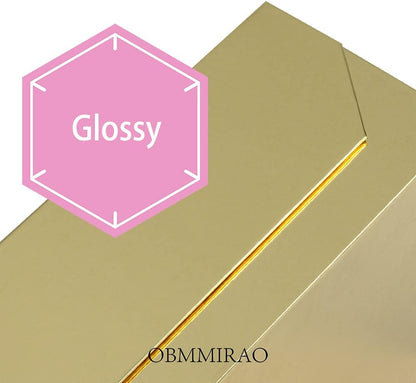 Upgrade 1PCS Gold Gift Box 9.5x7x4 Inches, Sturdy Gift Box with Lid for Gift Packaging, Foldable Magnetic Closure Storage Boxes, Bridesmaid proposal box, Rectangle Collapsible Box