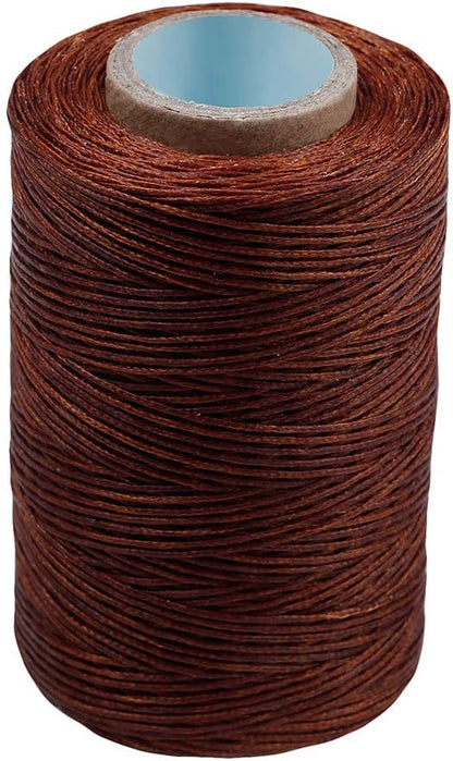 284Yards Leather Sewing Waxed Thread, 0.8mm Waxed Thread for Bookbinding | Waxed Thread for Bookbinding, Upholstery Thread Heavy Duty, Wax String for Leather Craft DIY/Bookbinding/Shoe Repairing