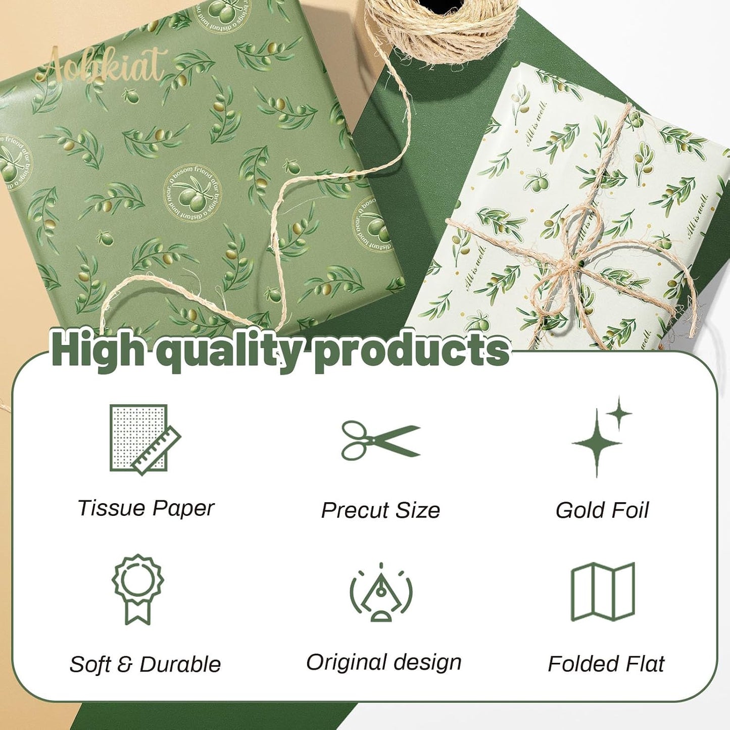 24 Sheet Lemon Tissue Paper for Gift Bag,Yellow Green Lemon Pattern | Wrapping Tissue for Spring Summer Birthday Baby Shower Party Favors,Present Packaging,20 x 15 Inch/Sheet