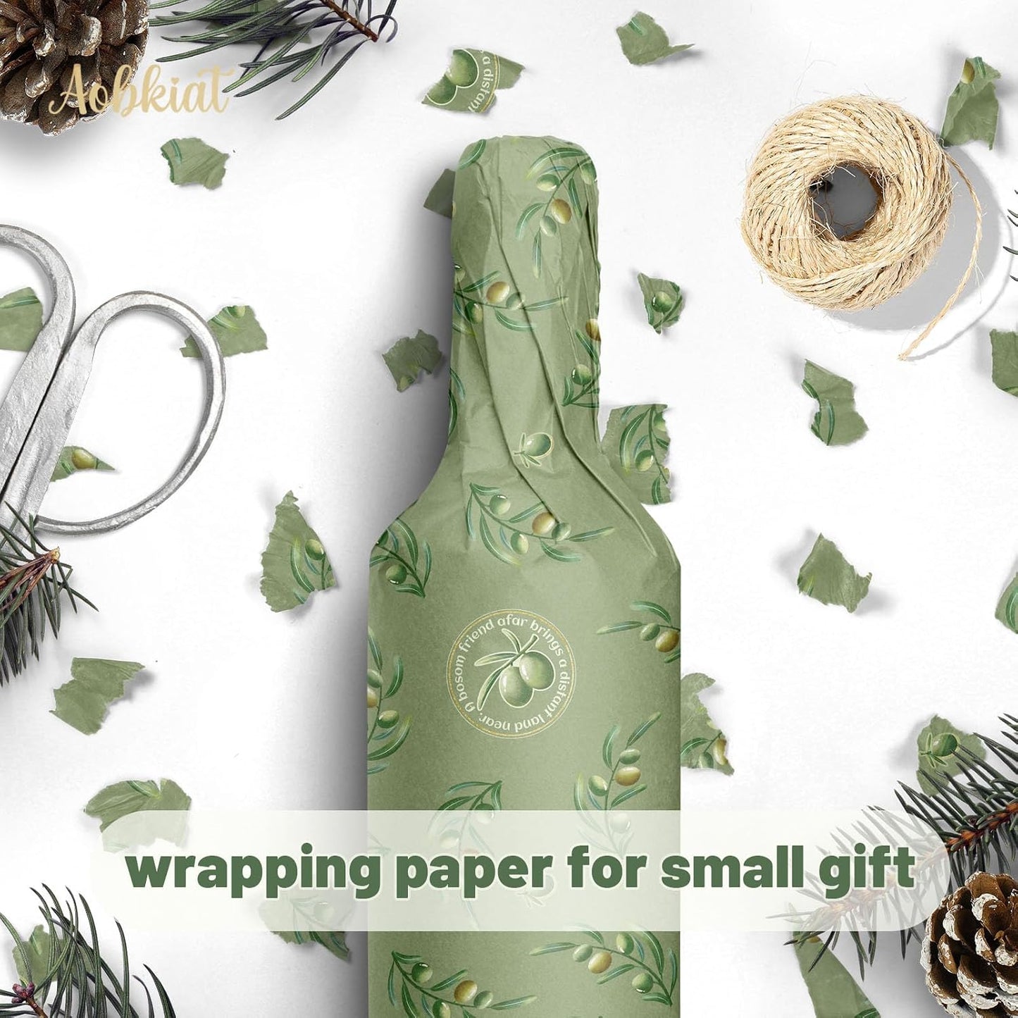 24 Sheet Lemon Tissue Paper for Gift Bag,Yellow Green Lemon Pattern | Wrapping Tissue for Spring Summer Birthday Baby Shower Party Favors,Present Packaging,20 x 15 Inch/Sheet