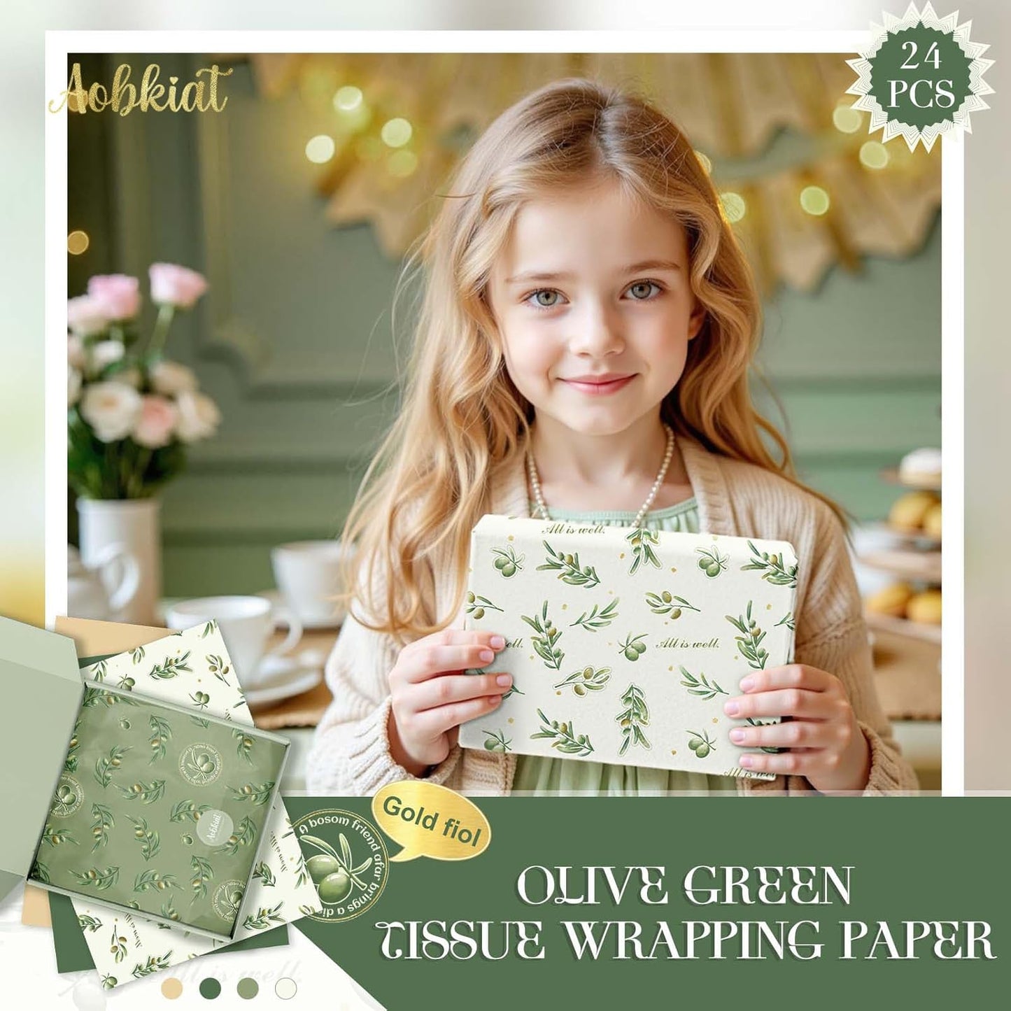24 Sheet Lemon Tissue Paper for Gift Bag,Yellow Green Lemon Pattern | Wrapping Tissue for Spring Summer Birthday Baby Shower Party Favors,Present Packaging,20 x 15 Inch/Sheet