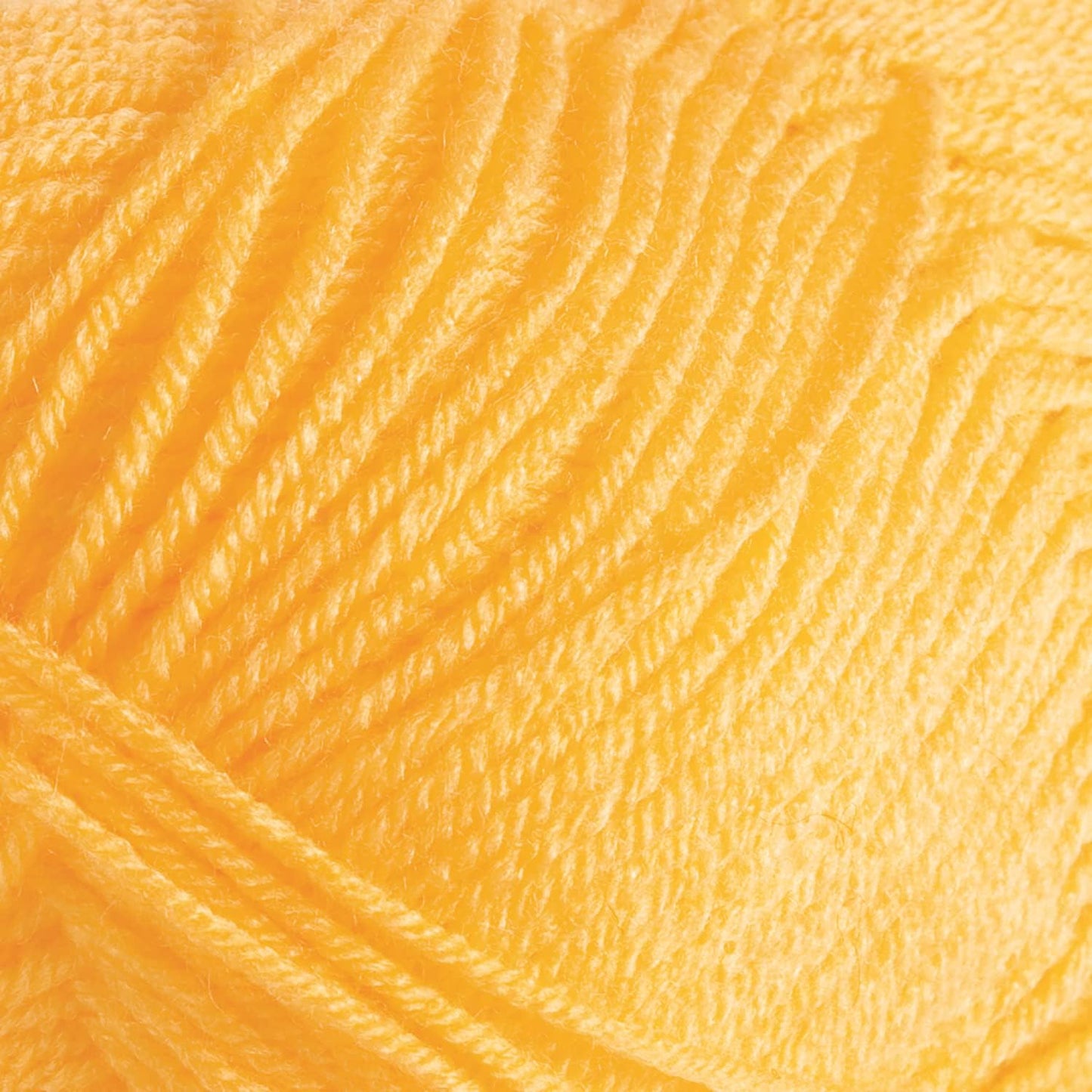 Brava Yellow Sport Weight Acrylic Yarn for Crocheting | 100g of soft knitting yarn in Canary color, machine washable.