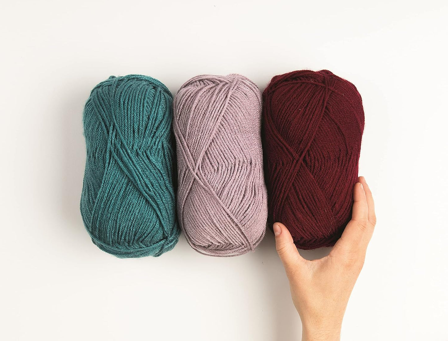 Brava Yellow Sport Weight Acrylic Yarn for Crocheting | 100g of soft knitting yarn in Canary color, machine washable.