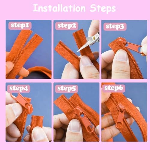 Nylon Coil Invisible Zipper #3, 7-18 Inch, for DIY Sewing, Crafts, Bags, Purse Making (Golden Yellow, 9 Inch)