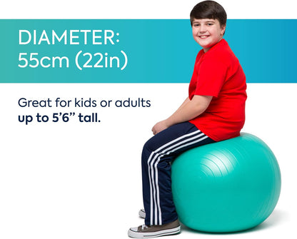 Bouncyband Balance Ball – Create Flexible Seating to Improve Focus at School, Office, or Home with This No-Roll Weighted Ball