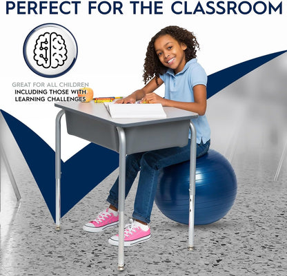 Bouncyband Balance Ball – Create Flexible Seating to Improve Focus at School, Office, or Home with This No-Roll Weighted Ball