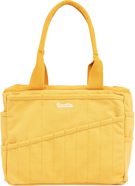 Studio Bag: Art Supply Storage Organizer & Pottery Tool Bag, Washable Tote, Yarn Bag, Crochet, 30 Pockets, 15+ Colors