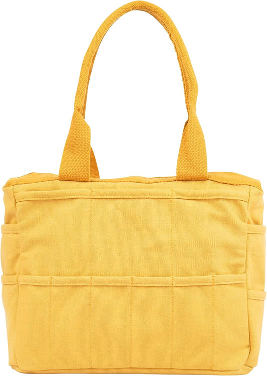 Studio Bag: Art Supply Storage Organizer & Pottery Tool Bag, Washable Tote, Yarn Bag, Crochet, 30 Pockets, 15+ Colors