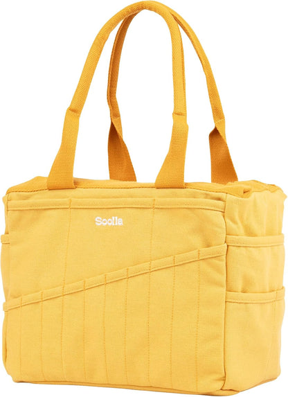 Studio Bag: Art Supply Storage Organizer & Pottery Tool Bag, Washable Tote, Yarn Bag, Crochet, 30 Pockets, 15+ Colors