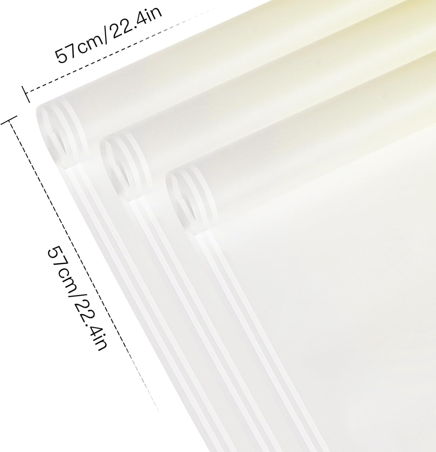 20 Sheets Flower Wrapping Paper - Light Yellow Gradient Color Plastic Packaging - Waterproof Floral Bouquet Wrapping Paper - Florist Supplies Packaging for Birthday, Wedding, DIY Crafts
