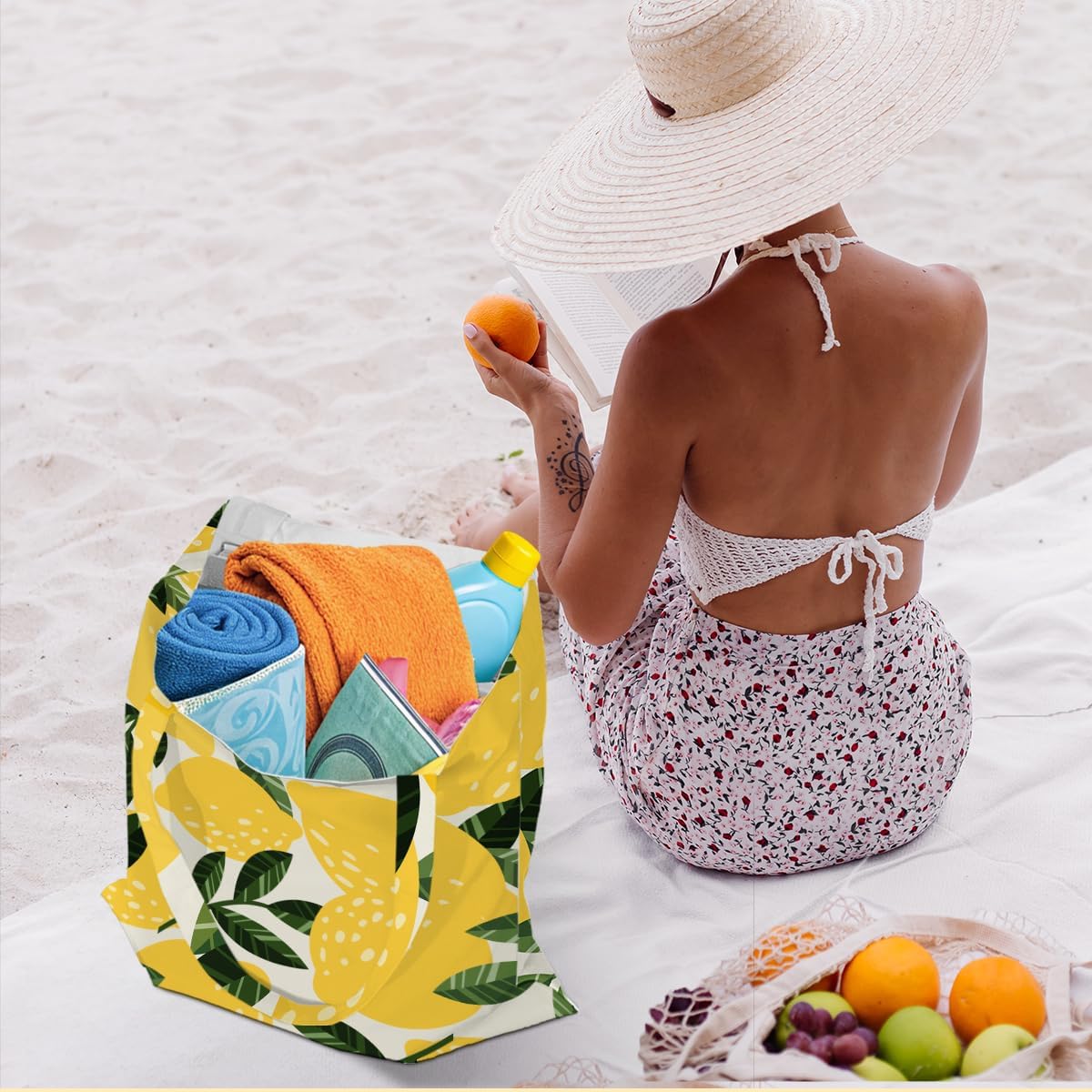 Cute Tote Bag, Tote Bag Reusable Shopping Grocery Bags Birthday Gifts for Women, Weekender Bags
