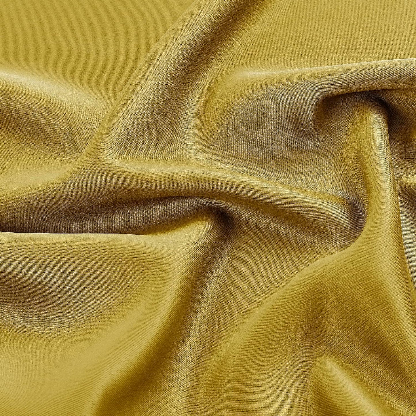 SHINELAND Mustard Yellow Retro Blackout Curtains 63 Inch Length, Thermal Insulated Boho Bright Color 70s Funky Curtains for Bedroom Living Room 2 Panel Set