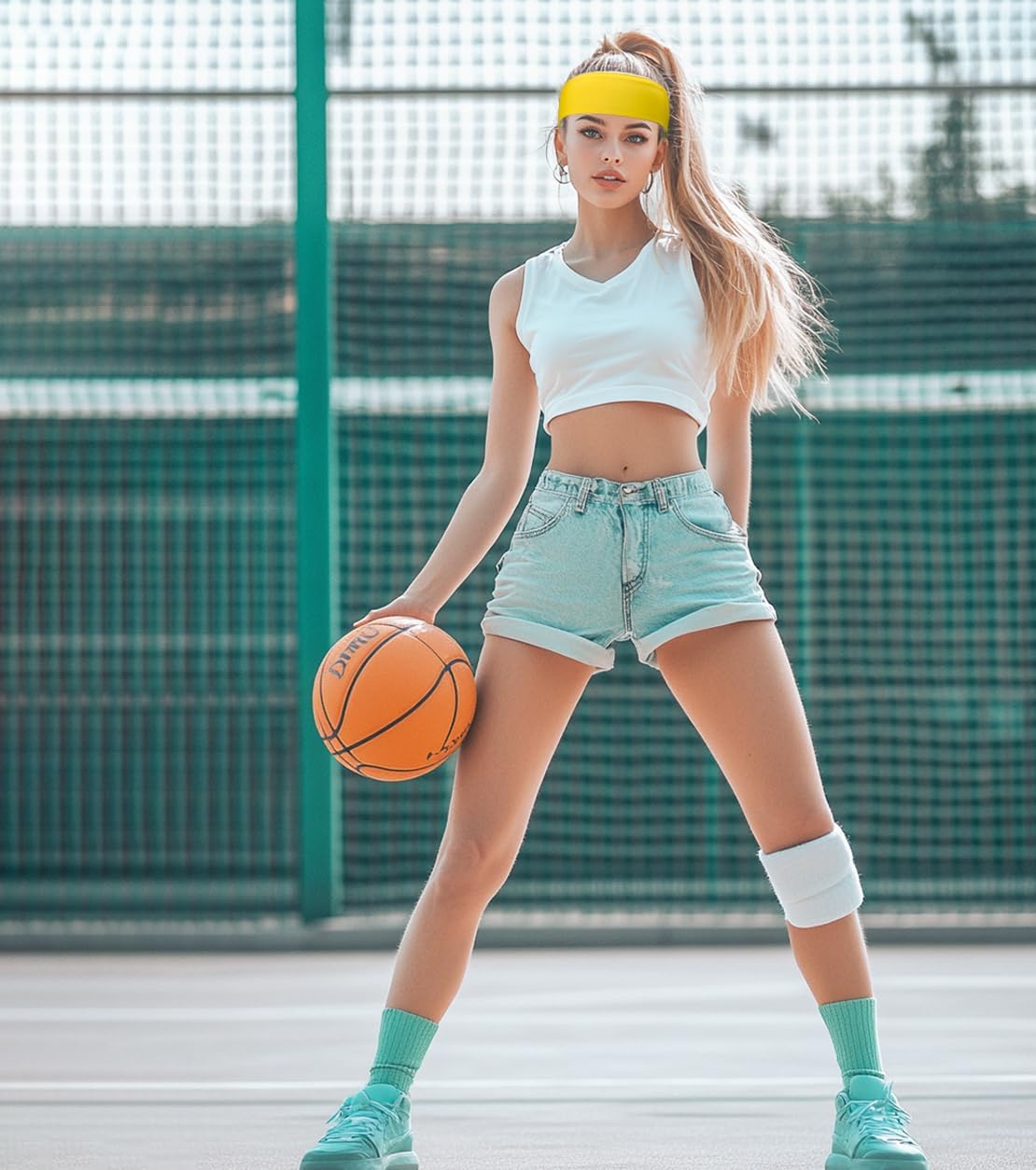 Sport Tie Headbands Tennis Head Tie for Men Women Sports Fans Ninja Soccer Basketball Teams Head Ties Halloween