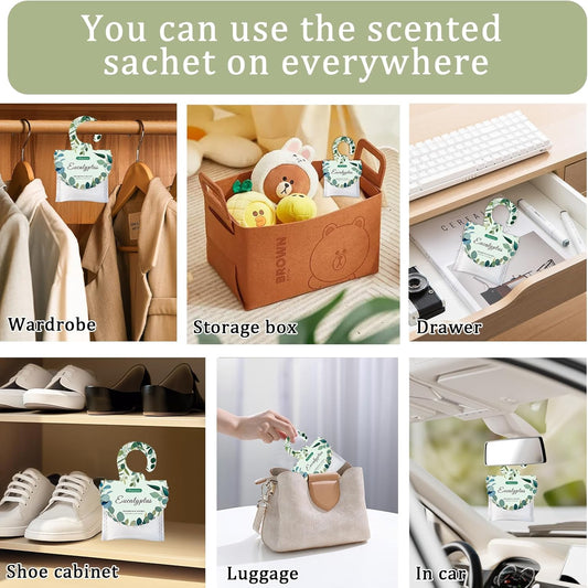 15 Packs Lemon Scented Sachets Bag for Drawers and Closets | Home Fragrance Sachet, Long-Lasting Hanging Closet Deodorizer Smell Goods for House
