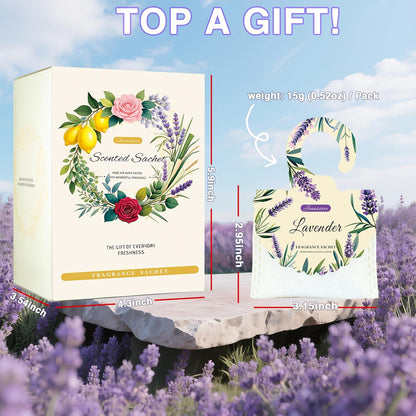 15 Packs Lemon Scented Sachets Bag for Drawers and Closets | Home Fragrance Sachet, Long-Lasting Hanging Closet Deodorizer Smell Goods for House