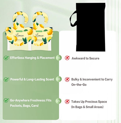 15 Packs Lemon Scented Sachets Bag for Drawers and Closets | Home Fragrance Sachet, Long-Lasting Hanging Closet Deodorizer Smell Goods for House