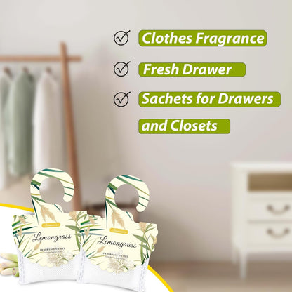 15 Packs Lemon Scented Sachets Bag for Drawers and Closets | Home Fragrance Sachet, Long-Lasting Hanging Closet Deodorizer Smell Goods for House