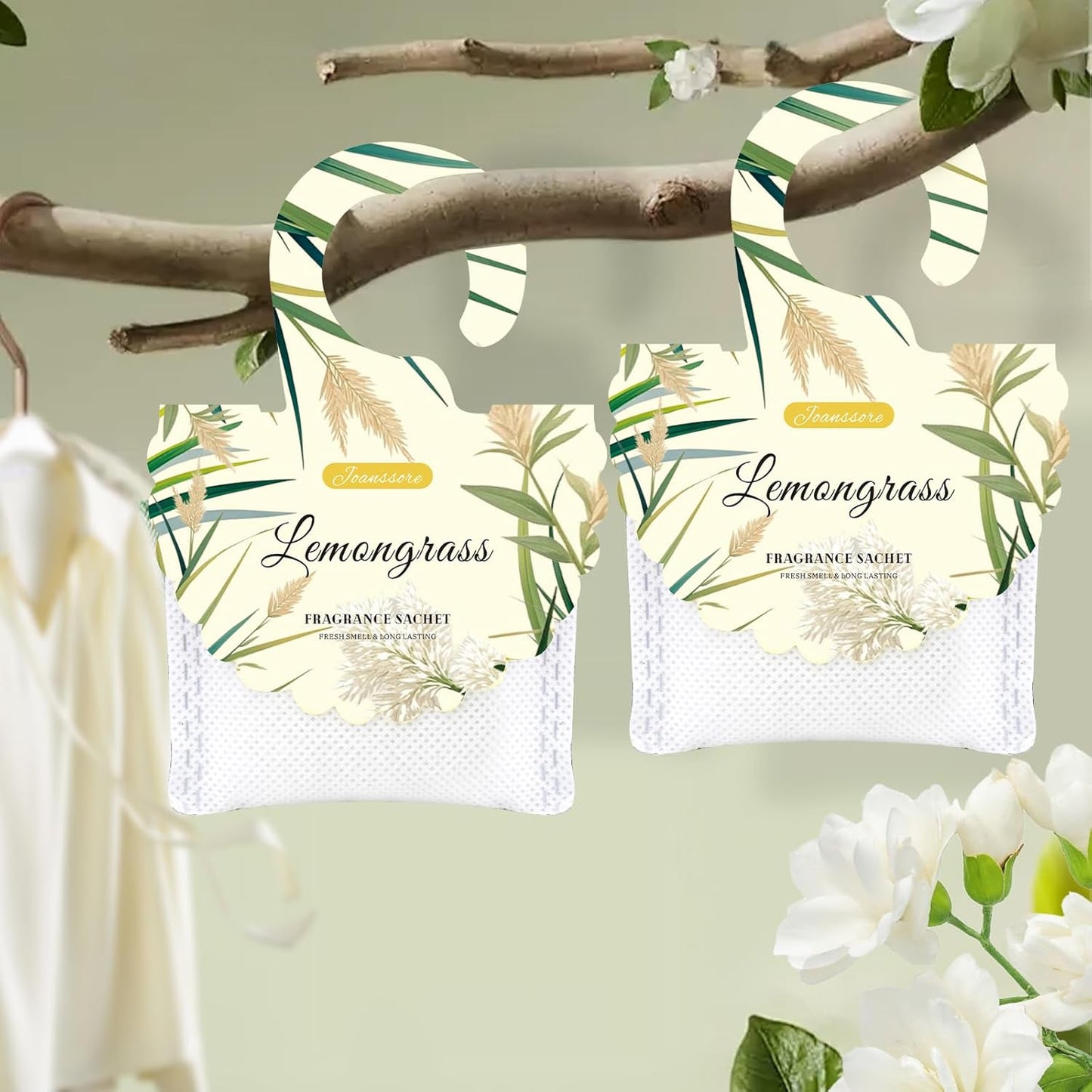 15 Packs Lemon Scented Sachets Bag for Drawers and Closets | Home Fragrance Sachet, Long-Lasting Hanging Closet Deodorizer Smell Goods for House