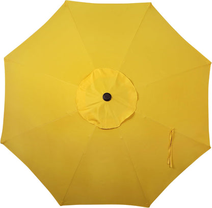 9' Outdoor Patio Umbrella, Outdoor Table Umbrella, Yard Umbrella, Market Umbrella with 8 Sturdy Ribs, Push Button Tilt and Crank