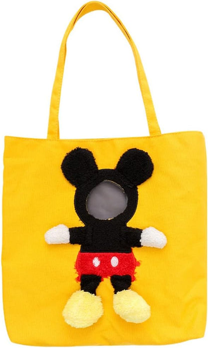 Pet Soft Canvas Bag Can Cut Hole Expose Head for Interact Ventilate No Closed,Yellow