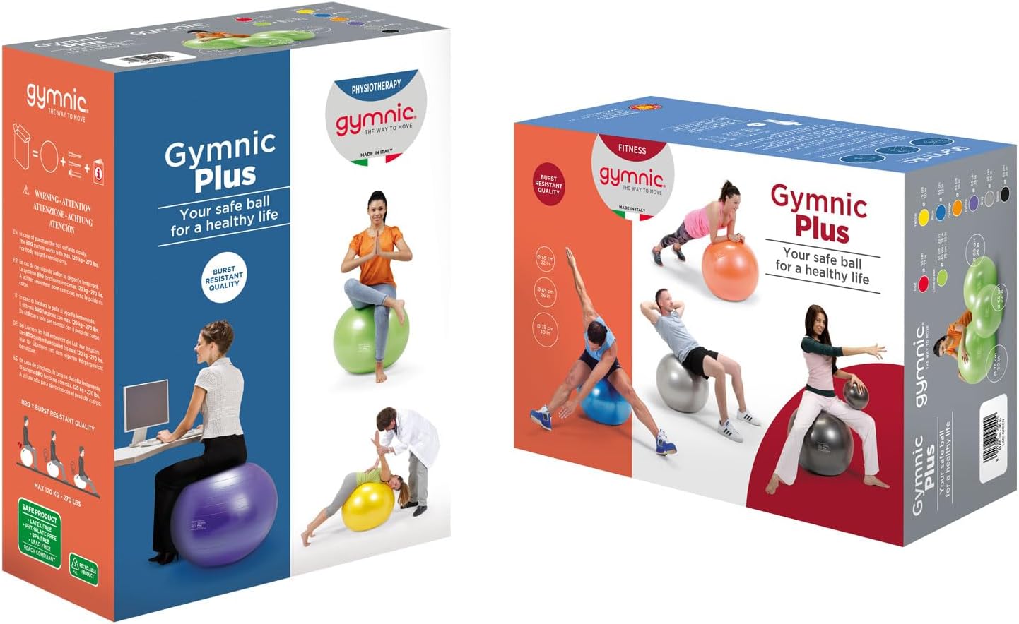 Gymnic Classic Plus Burst-Resistant Exercise Ball