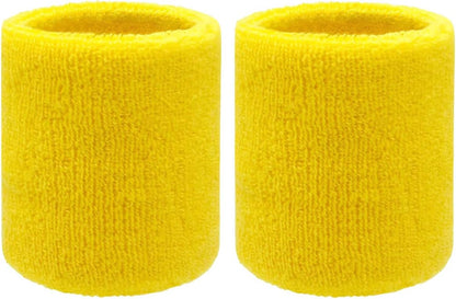 Sweatbands Sports Wristbands for Kids and Women - 3 inch Elastic Athletic Wrist Bands for Tennis, Basketball, Running, Working Out