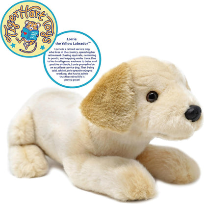 TigerHart Lorrie The Yellow Labrador - 12 Inch Stuffed Animal Plush