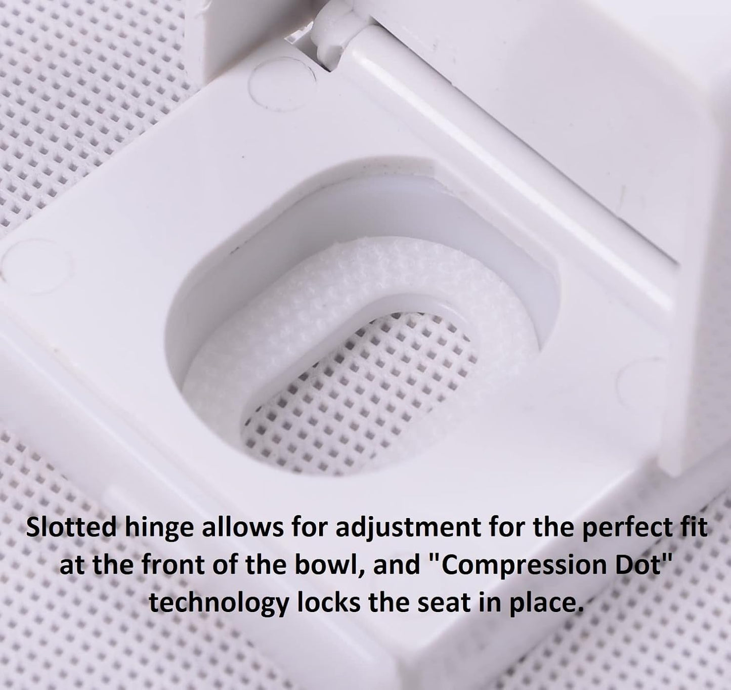 2Q1E6-50 Builder Grade Slow Close Plastic Toilet Seat with Vari Adjust Lok-Down R'N'C Hinge and Quik-Lok Mounting Hardware, Elongated, Yellow