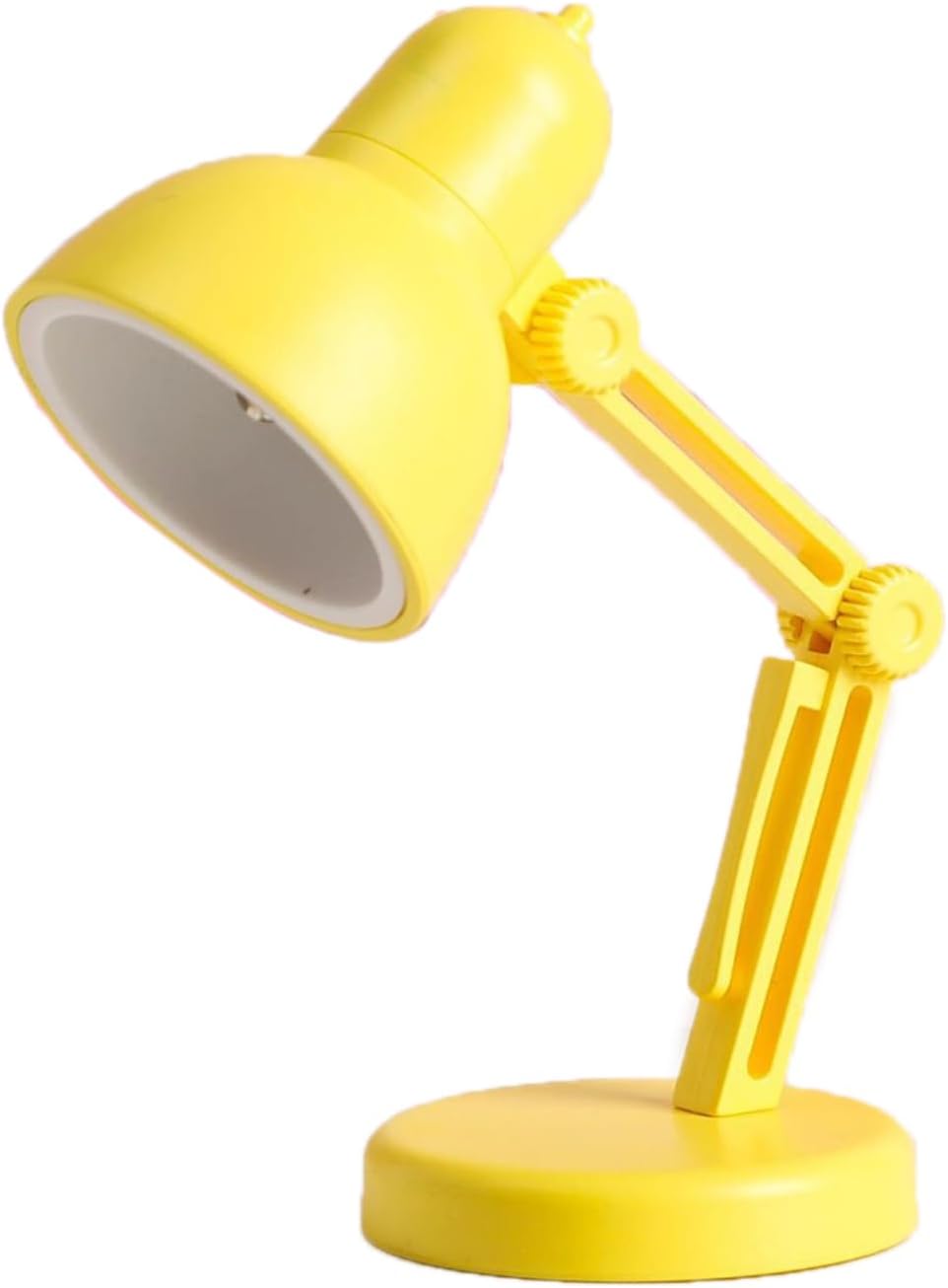 LED Desk Lamp for Home Office, Folding Reading Desk Light with Detachable Magnetic Base, Desk Accessories Table Lamp, Eye Caring Small Study Lamp for College Dorm Room (Yellow)