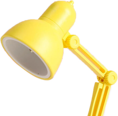 LED Desk Lamp for Home Office, Folding Reading Desk Light with Detachable Magnetic Base, Desk Accessories Table Lamp, Eye Caring Small Study Lamp for College Dorm Room (Yellow)
