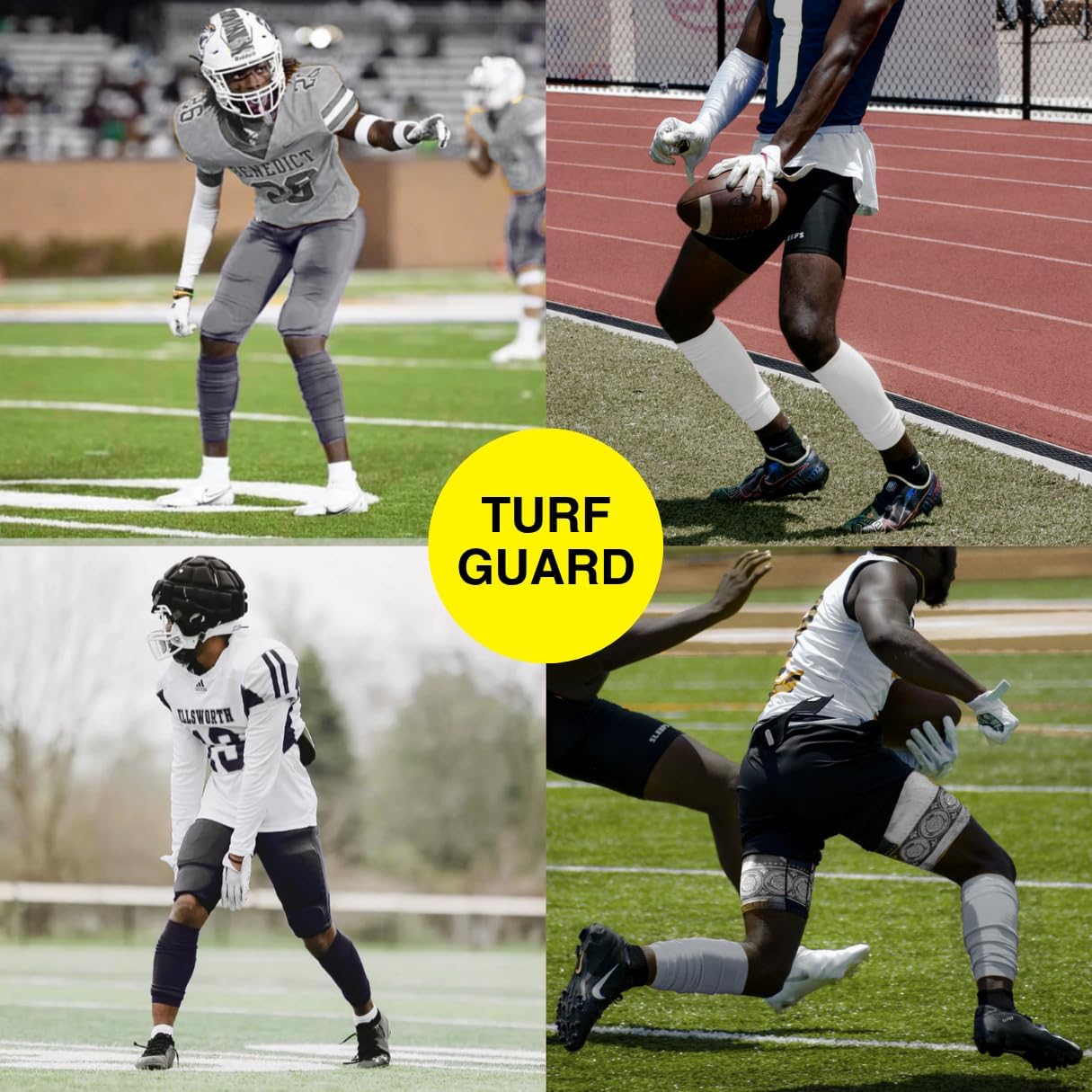 Football Leg Sleeves [1 Pair] - For Adult & Youth - Calf Compression Sleeves for Men and Boys