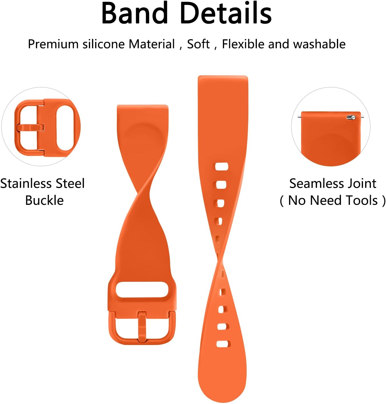 for Amazfit Bip 6/5 Watch Band, Amazfit GTR 4/3 Pro / 3 / 2e / 2 / GTR 47mm Smart Watch, 22mm Soft Silicone Sport Strap Compatible with Bip 6/5 GTR 4 Bands Women Men