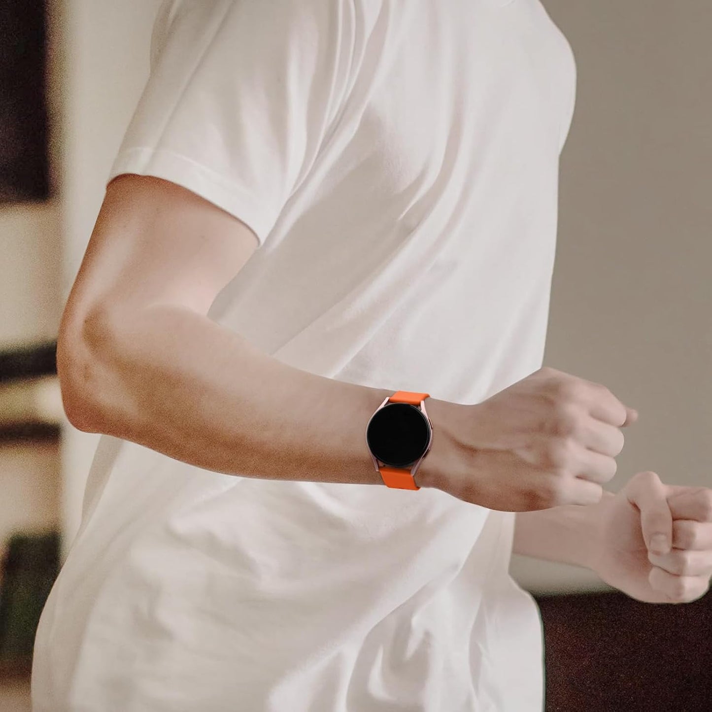 for Amazfit Bip 6/5 Watch Band, Amazfit GTR 4/3 Pro / 3 / 2e / 2 / GTR 47mm Smart Watch, 22mm Soft Silicone Sport Strap Compatible with Bip 6/5 GTR 4 Bands Women Men