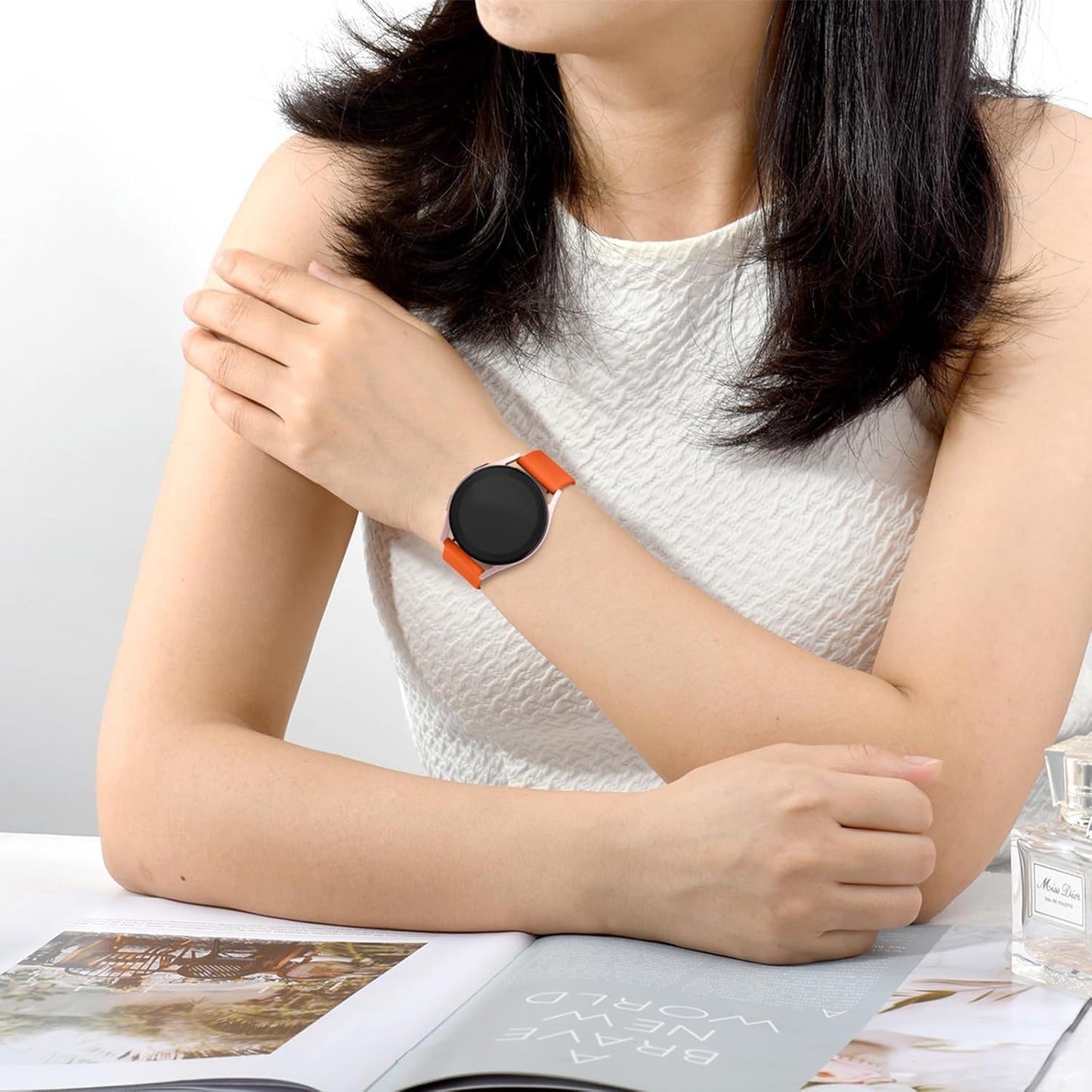 for Amazfit Bip 6/5 Watch Band, Amazfit GTR 4/3 Pro / 3 / 2e / 2 / GTR 47mm Smart Watch, 22mm Soft Silicone Sport Strap Compatible with Bip 6/5 GTR 4 Bands Women Men