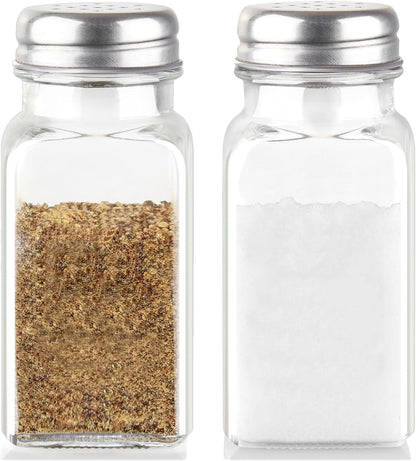 Yellow Salt and Pepper Shakers Set - Cute Glass Salt Shaker for Kitchen and Table, RV, Camp, BBQ - for Yellow Kitchen Decor and Accessories