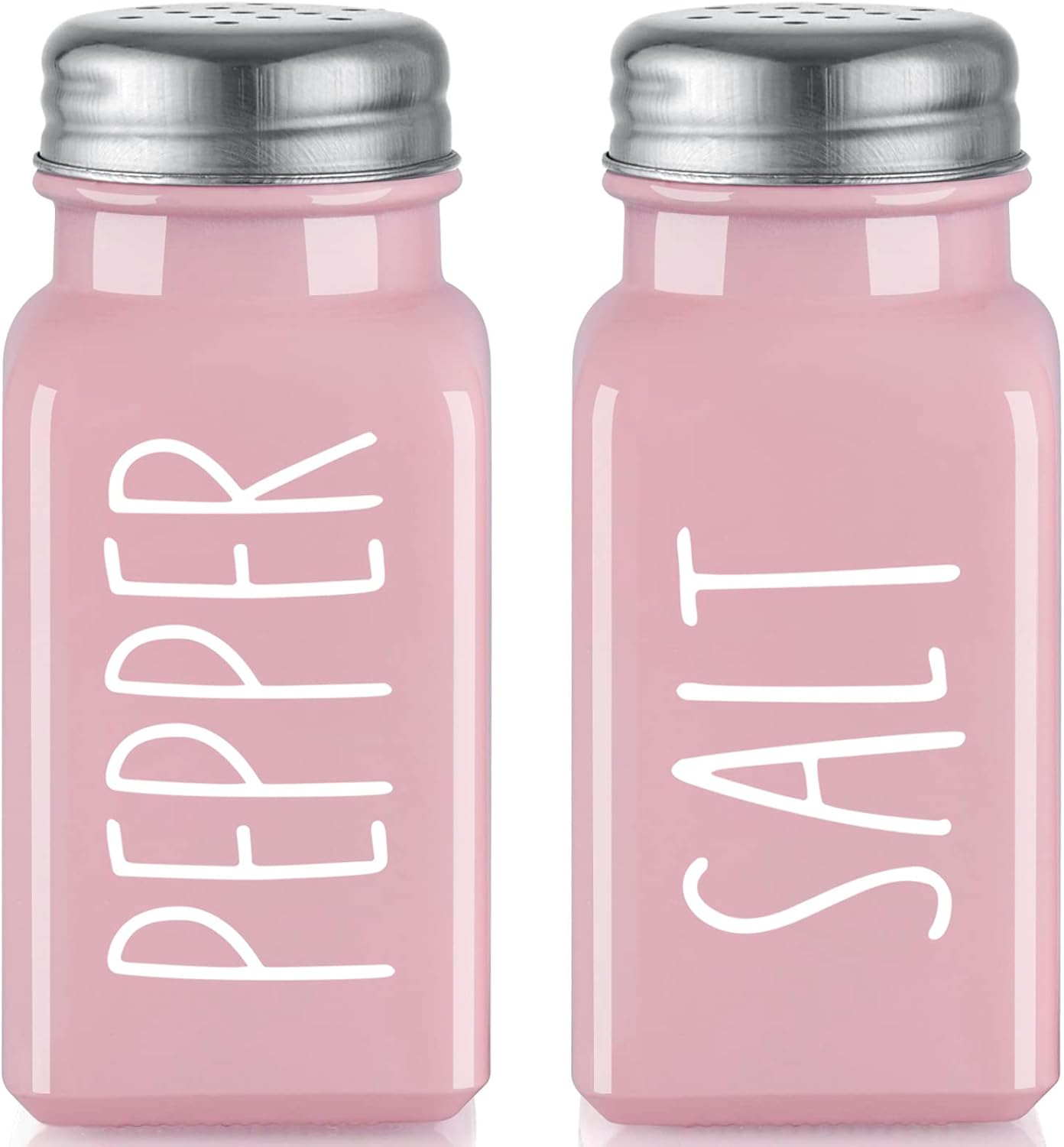 Yellow Salt and Pepper Shakers Set - Cute Glass Salt Shaker for Kitchen and Table, RV, Camp, BBQ - for Yellow Kitchen Decor and Accessories