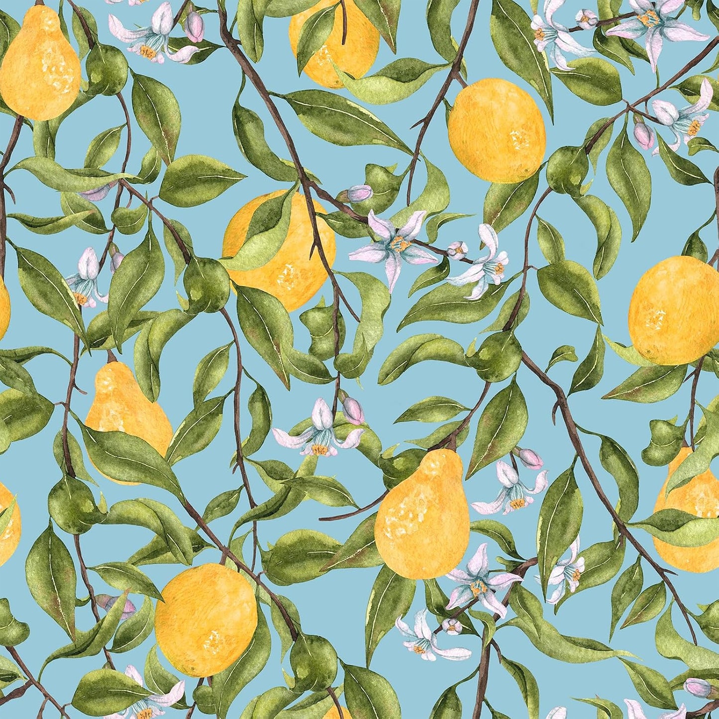 Pink Lemon Wallpaper Stick and Peel Waterproof Citrus Fruit Wallpaper for Kitchen Bedroom Nursery 17.7''x118'' Removable Pink Floral Wallpaper Prepasted Lemon Contact Paper for Cabinets Drawer