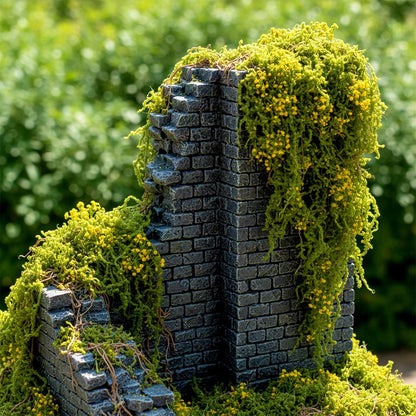 Realistic Miniature Vines Miniature Plants for Diorama | Miniatures for Crafts Fairy Garden Architecture Diorama Supplies Scenery Landscape(Bright Yellow)