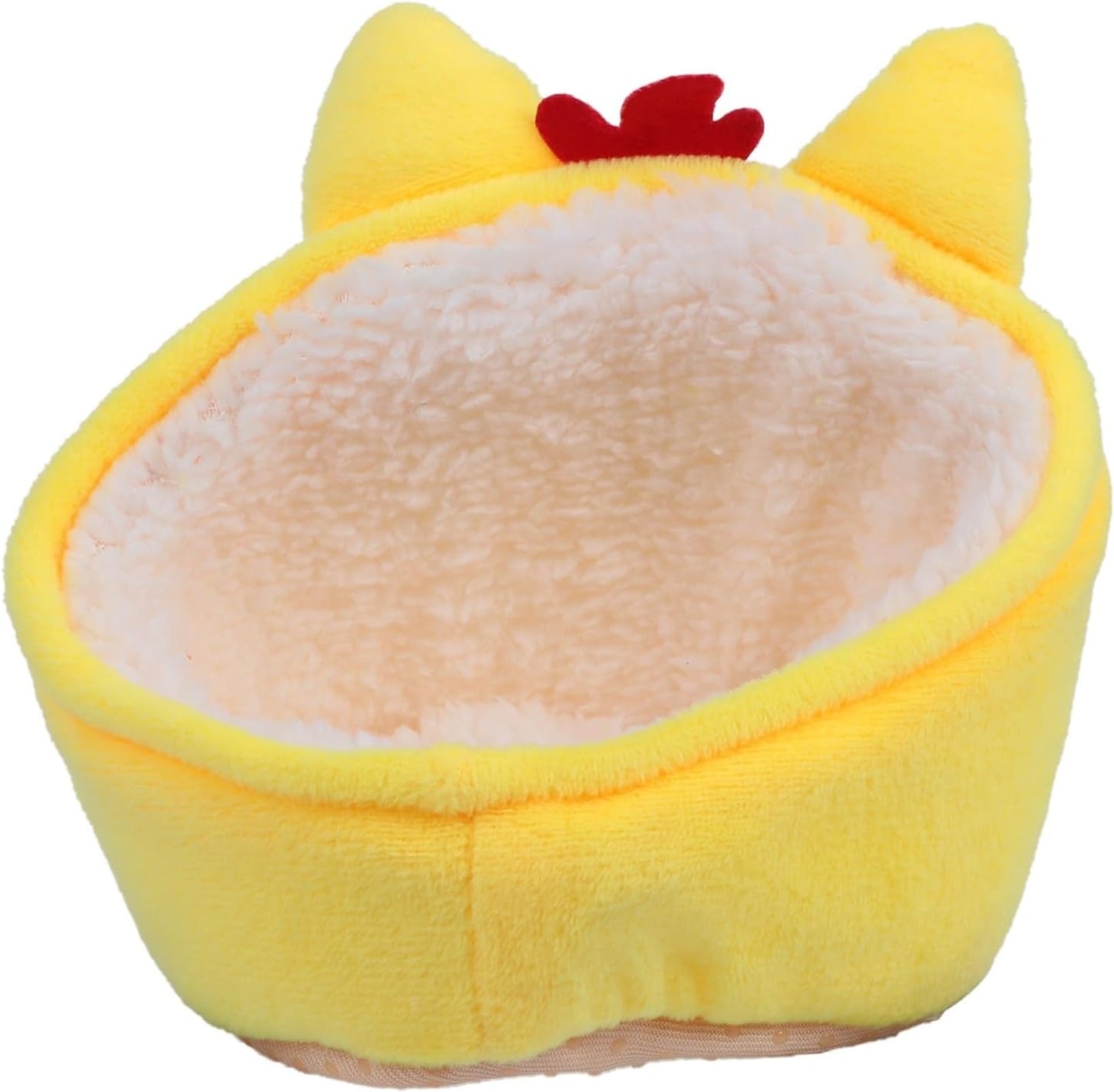 Warm Little Yellow Chicken Nest Pet Bed Soft Small Pet House for Hamster Puppy Rest Bed