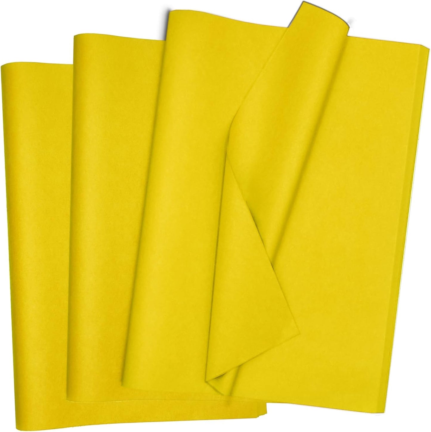120 Sheets Yellow Tissue Paper 20x14 Inches Tissue Paper for Gift Bags Wrapping Paper for Birthday Weddings Holiday Crafts Festival Decoration